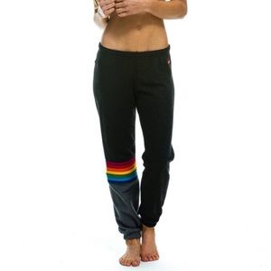Aviator Nation rainbow stitch sweatpants